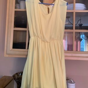 Pale yellow dress. By Lush.